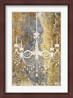 Framed Gilded Chandelier