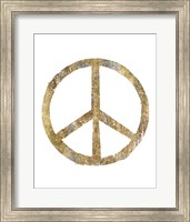 Framed Gilded Hipster Peace