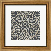 Framed 'Amadora with Brown Square IV' border=