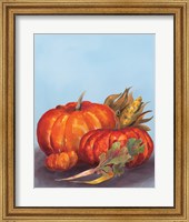 Framed Watercolor Harvest IV