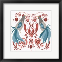 Americana Roosters III Framed Print