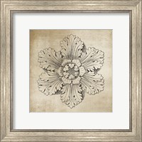 Framed 'Rosette V Neutral' border=