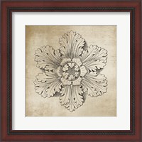 Framed Rosette V Neutral