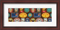 Framed Vintage Travel Suitcase Border