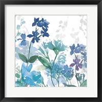 Framed 'Colors of the Garden II Cool Shadows' border=