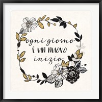 Framed Dream Garden Inspiration I Italian