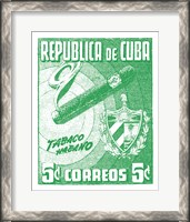 Framed Cuba Stamp XI Bright