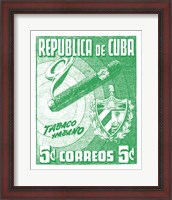 Framed Cuba Stamp XI Bright