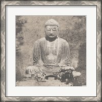 Framed Asian Buddha Crop Neutral