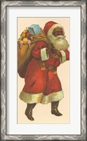 Framed African American Santa III