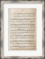 Framed Sheet of Music IV