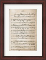 Framed Sheet of Music IV