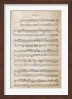 Framed Sheet of Music IV