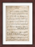 Framed Sheet of Music II
