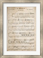 Framed Sheet of Music II