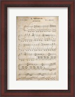 Framed Sheet of Music II