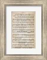 Framed Sheet of Music III