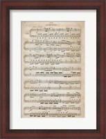 Framed Sheet of Music III