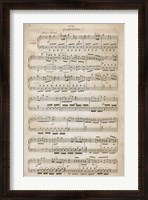 Framed Sheet of Music III