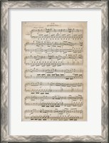 Framed Sheet of Music III