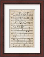 Framed Sheet of Music III