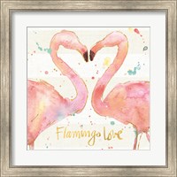 Framed Flamingo Fever II