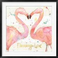Framed Flamingo Fever II