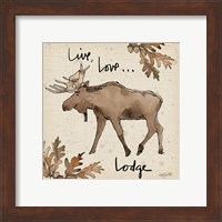 Framed 'Lodge Life IV' border=