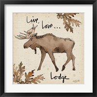 Framed 'Lodge Life IV' border=