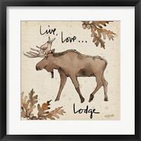 Framed 'Lodge Life IV' border=