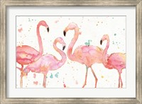 Framed Flamingo Fever I