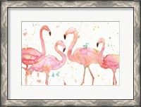 Framed Flamingo Fever I