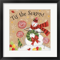 Sweet Snowmen III Framed Print