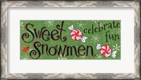 Framed Sweet Snowmen Sign II