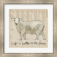 Framed 'Farm Life IV' border=