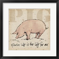 Farm Life II Framed Print