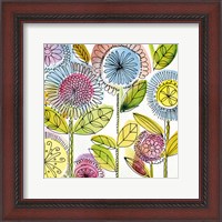 Framed Watercolor Flowers