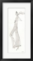 La Fashion III Gray Framed Print