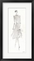 La Fashion I Gray Framed Print