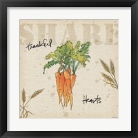 Framed 'Farmers Feast Harvest V' border=