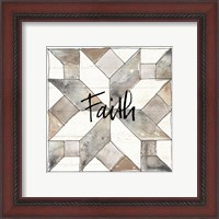 Framed 'Farm Memories XI Faith' border=