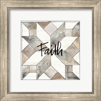 Framed 'Farm Memories XI Faith' border=