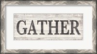 Framed Gather Wood Sign