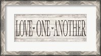 Framed Love One Another Wood Sign