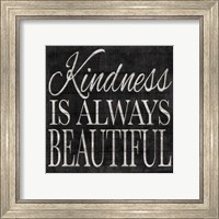 Framed 'Kindness and Joy Signs I' border=