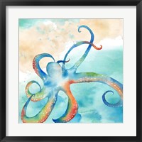 Framed Sea Splash Octopus