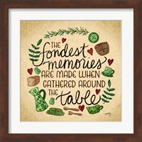 Framed 'Kitchen Memories II (Fondest memories)' border=