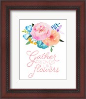 Framed Flowers in Full Bloom I