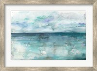 Framed Ocean Blues Landscape