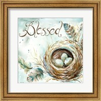 Framed 'Nest Blessed' border=